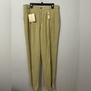 NWT Tommy Bahama Fishbone Pleated Silk Men’s Pants Size 36